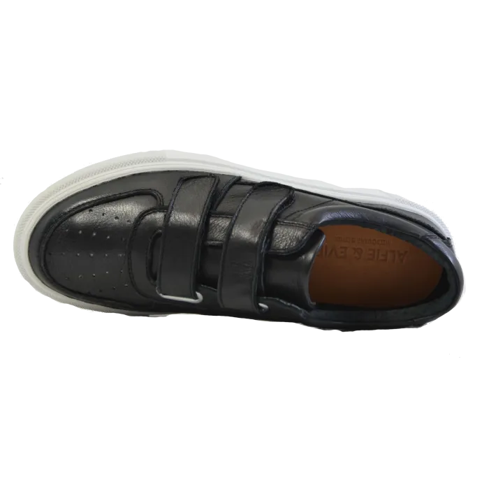Alfie & Evie Kry Black Chunky Leather Sneaker