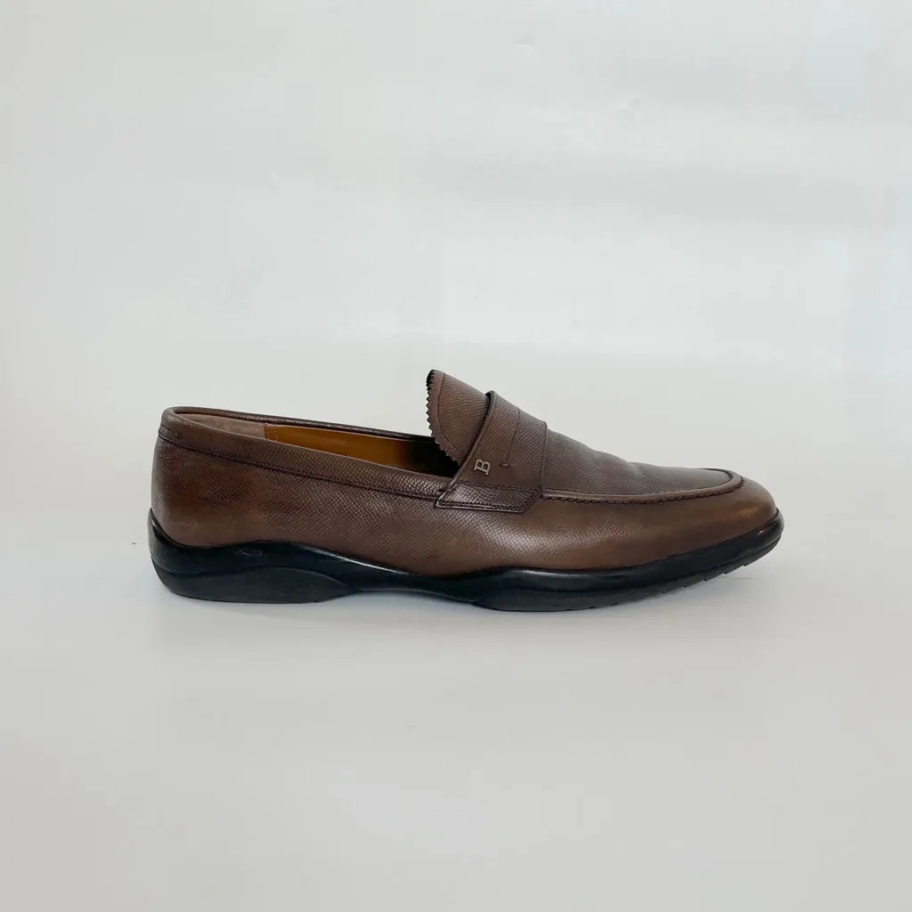 Bally Brown Penny Loafers, US 11