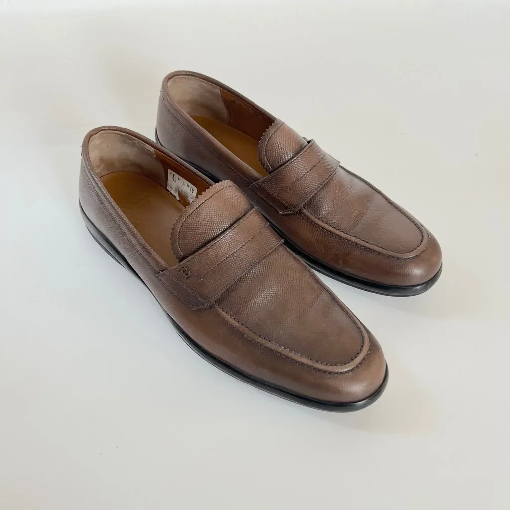 Bally Brown Penny Loafers, US 11