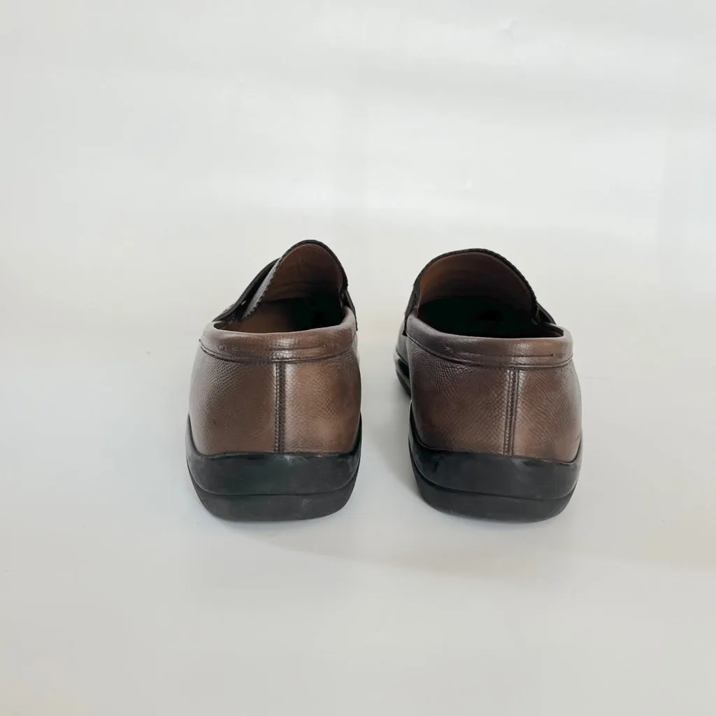 Bally Brown Penny Loafers, US 11