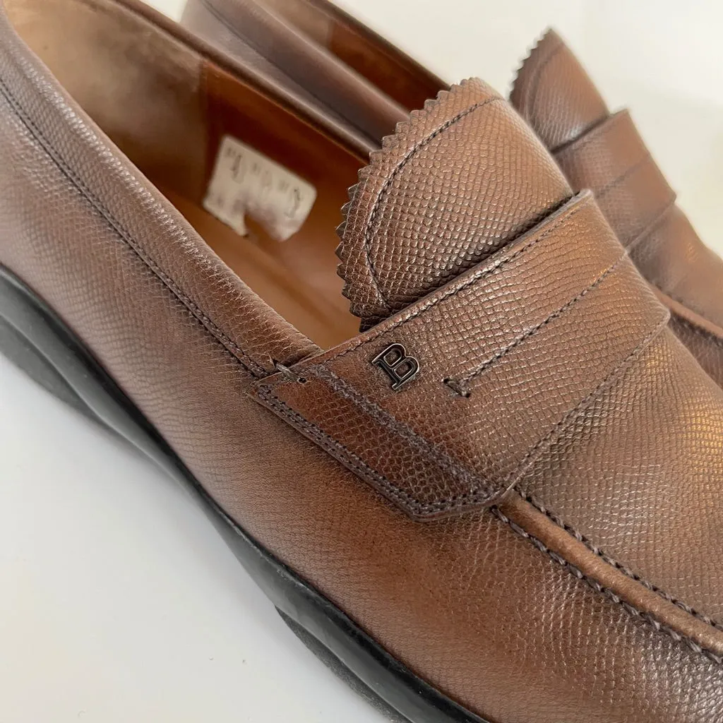 Bally Brown Penny Loafers, US 11