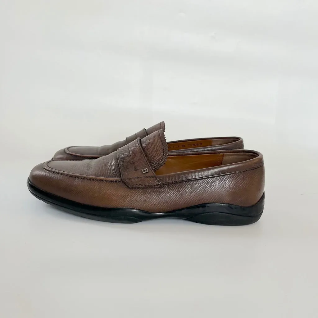 Bally Brown Penny Loafers, US 11