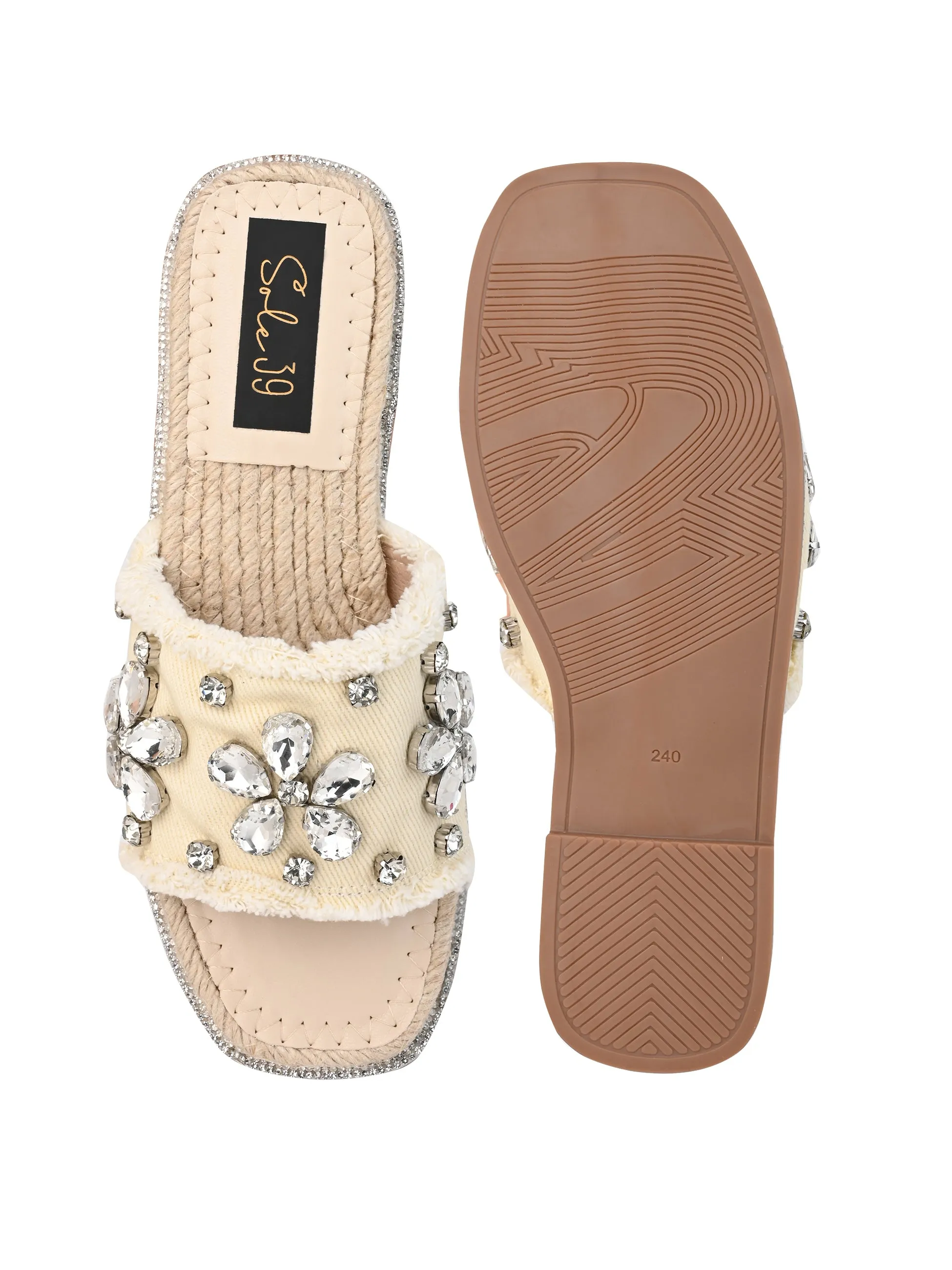 Beige Slide espadrilles