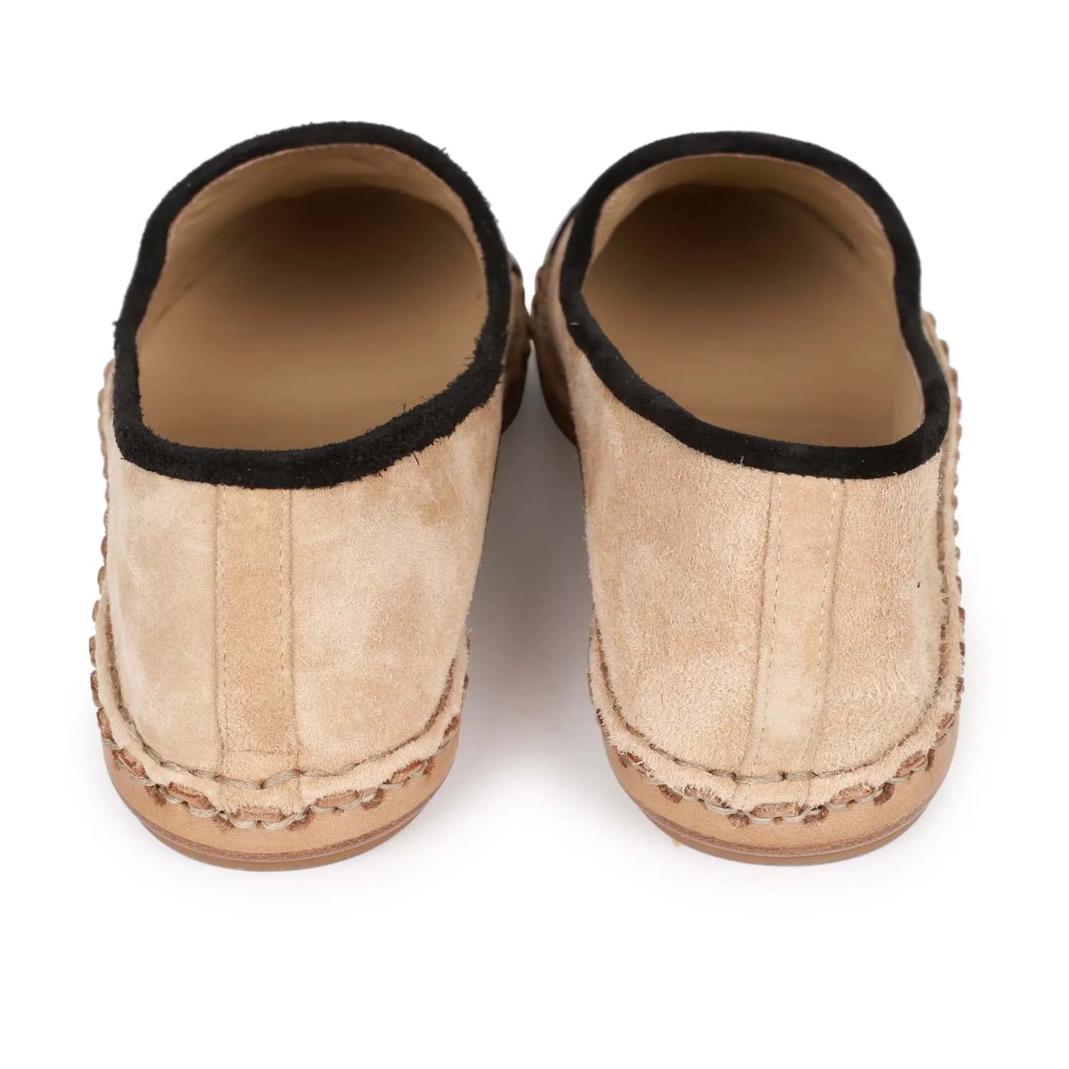 Chanel CC Espadrilles Beige and Black Suede 35