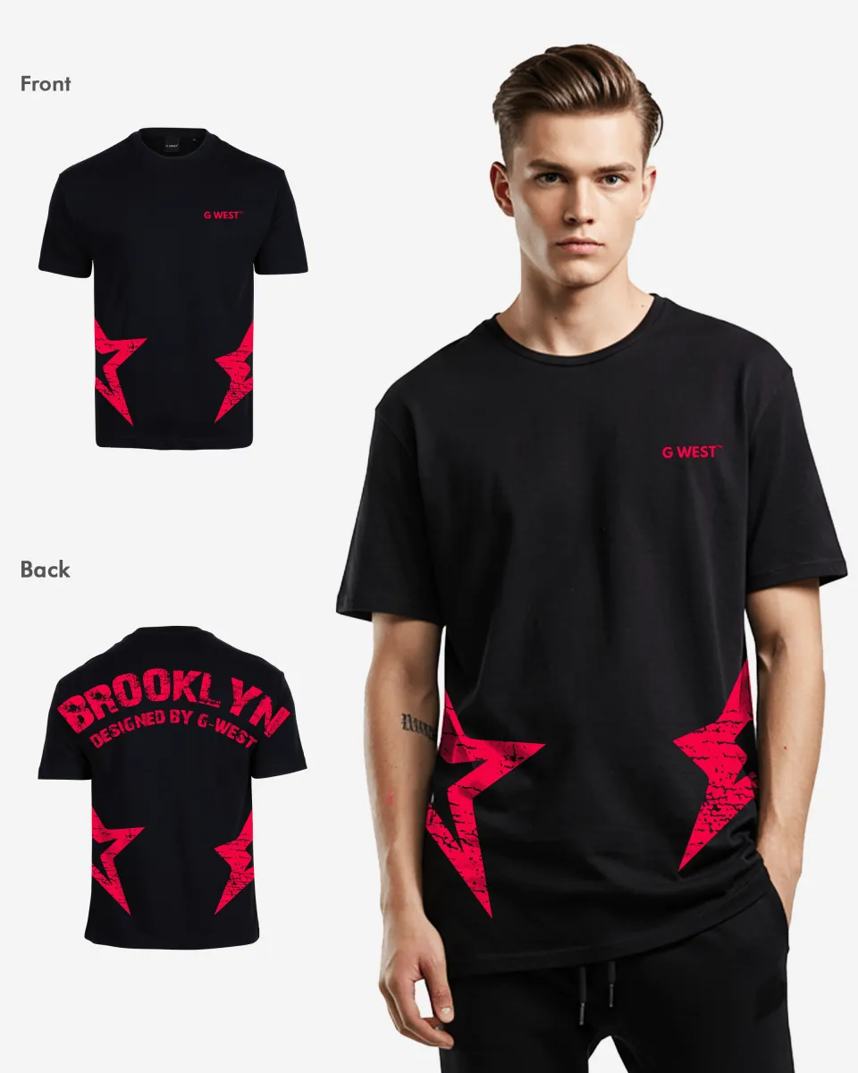 G West Oversized Brooklyn Arch Logo Tee
