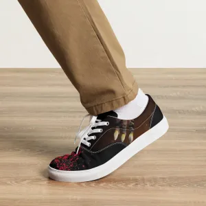 Men's Lace-Up Canvas Shoes | Dog Monster Attack