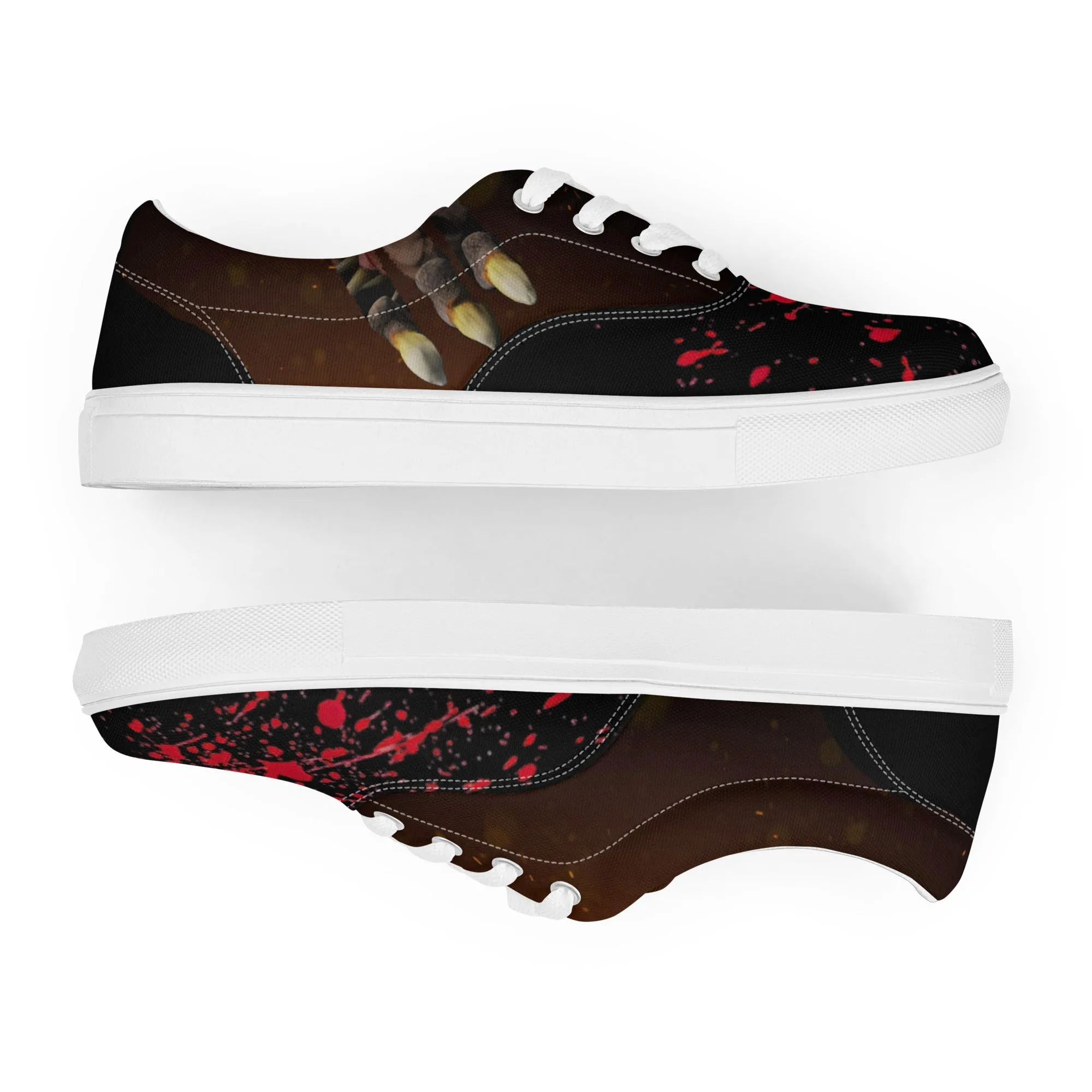Men's Lace-Up Canvas Shoes | Dog Monster Attack