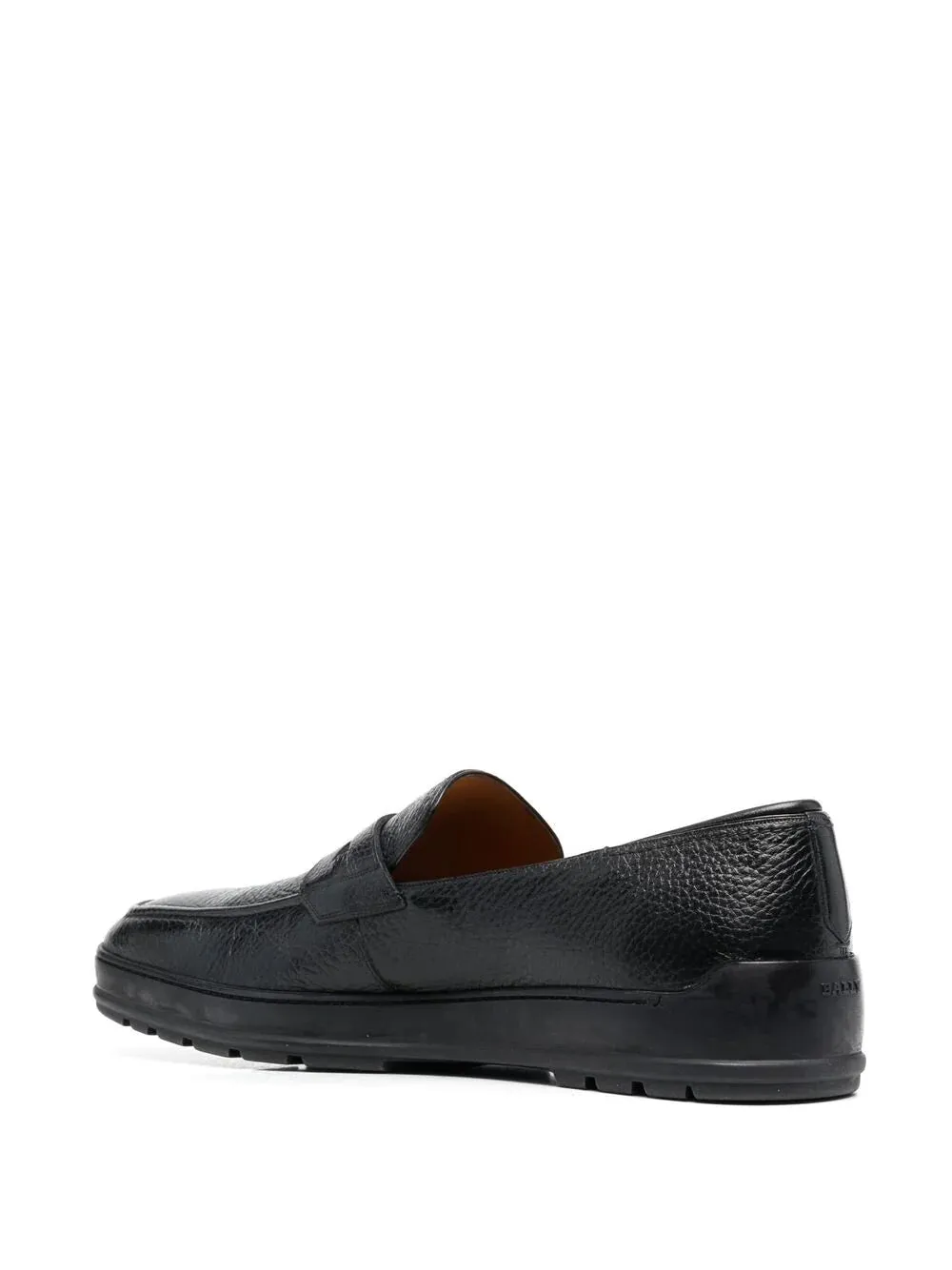 NEW Bally Relon Men's 6225652 Black Grained Leather Loafers US 10 MSRP $550