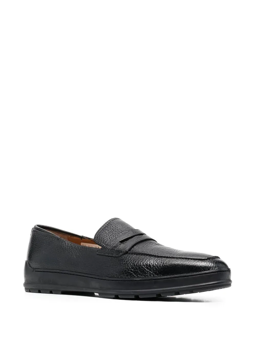 NEW Bally Relon Men's 6225652 Black Grained Leather Loafers US 10 MSRP $550