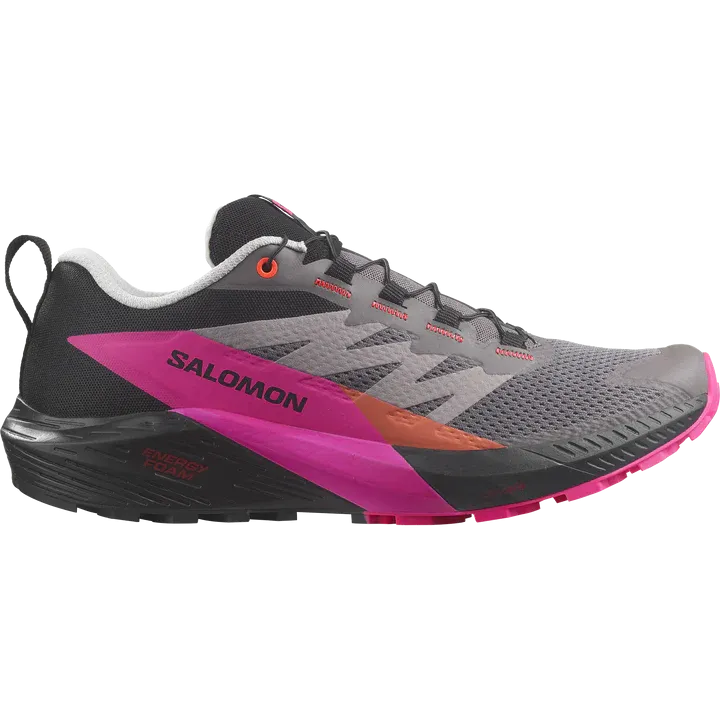 Salomon Sense Ride 5 Shoes (Men's) Plum Kitten / Black / Pink Glow