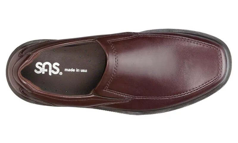 SAS Diplomat Slip On Loafer Brown